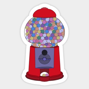 A Candy Gumball Machine Sticker